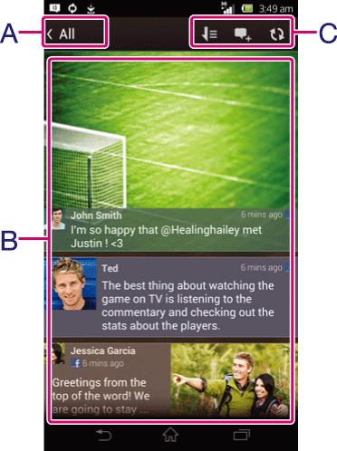 Изображение частей Socialife