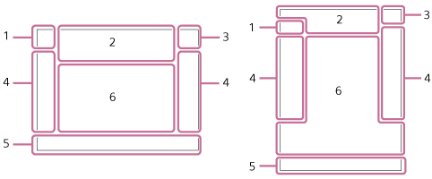 Illustration of the screen in the monitor mode