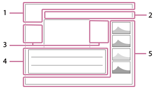 Illustration de l’écran pendant l’affichage de l’histogramme