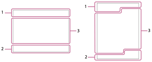 Illustration of the screen when shooting movies