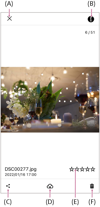 Schermata all'apertura di un'immagine