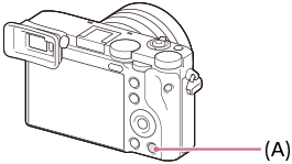 Illustration indicating the position of the delete button