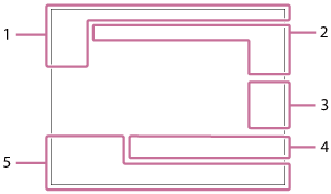 Illustrazione della schermata durante la riproduzione dell'immagine singola