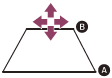 Ilustração que indica como ajustar a câmara de visão traseira