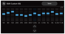 Abbildung des Bildschirms Benutzerdefinierten EQ bearbeiten