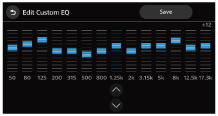 Illustrazione della schermata Edit Custom EQ