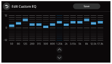 الشكل التوضيحي الخاص بالشاشة Edit Custom EQ