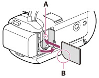 sony handycam switch to memory card