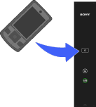 画面: 携帯電話でポケットチャンネルを見る