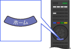 リモコン: ホームボタン