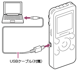 ICZ-R110 | ヘルプガイド | ポータブルラジオレコーダーをパソコンに