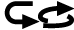 Kombination von Wiederholen-Symbol und Shuffle-Symbol