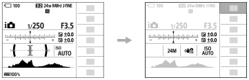 Abbildung des Bildschirms im Automatikmodus
