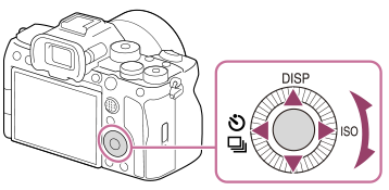 Ilustração que indica a posição do seletor de controlo
