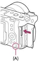 Illustration indiquant l’emplacement du témoin d’accès