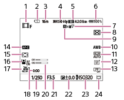 Ilme Fx3 ヘルプガイド 基本的なアイコン