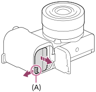 잠금 레버의 위치를 보여주는 그림
