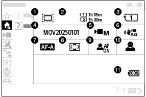 Illustration de l’écran du menu principal