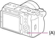 Illustration indicating the position of the delete button