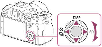 Illustration indicating the position of the control wheel