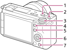 Obrázek znázorňující klávesy, ke kterým lze přiřadit požadované funkce