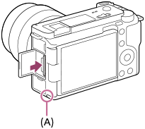 Εικόνα που δείχνει τη θέση της λυχνίας πρόσβασης