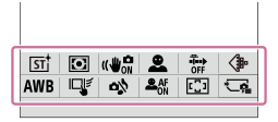 Illustratie van het scherm ivoor het functiemenu
