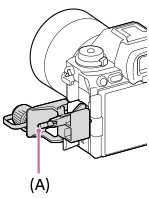 Figur som visar hur man monterar kabelskyddet