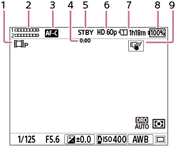 Obrázek obrazovky při nahrávání videa
