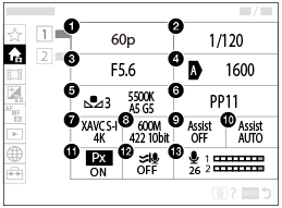 Illustrazione della schermata del menu principale