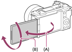 Illustration showing how the monitor can be rotated