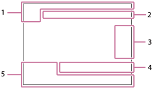 Illustration of the screen during single-image playback