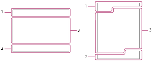 Illustration de l’écran lors de l’enregistrement de films