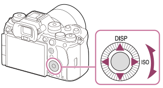 Illustrazione indicante la posizione della rotellina di controllo