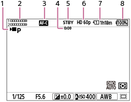 동영상 촬영 중의 화면 그림