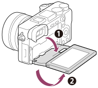 Illustration showing how the monitor can be rotated