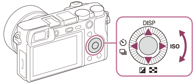 Illustration indicating the position of the control wheel