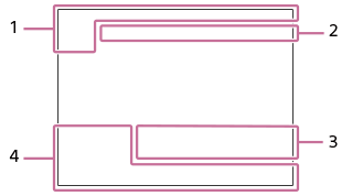 Illustration of the screen during single-image playback