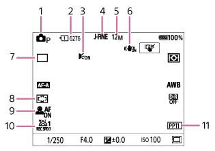 Εικόνα της οθόνης κατά τη λήψη στατικών εικόνων