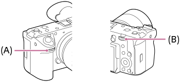 Illustration indicating the positions of the front dial and rear dial
