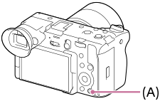 Illustration indicating the position of the delete button