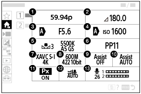 Illustrazione della schermata del menu principale