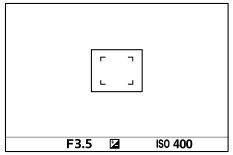 Example of the indication for timing of shooting