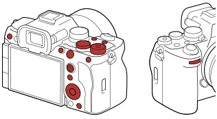Illustration indiquant les touches auxquelles vous pouvez attribuer les fonctions souhaitées