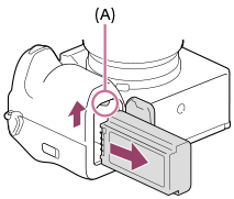 Illustration indiquant l’emplacement du levier de verrouillage