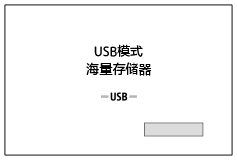 通过USB连接线连接时的画面图示
