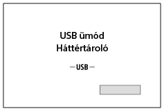 Ábra a képernyőről USB-kábel csatlakoztatásakor