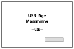 Figur över skärmen vid anslutning via en USB-kabel