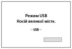 Зображення екрана в разі підключення за допомогою USB-кабелю