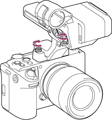 Illustration indicating direction for tightening of screws